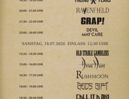 Running Order 2026